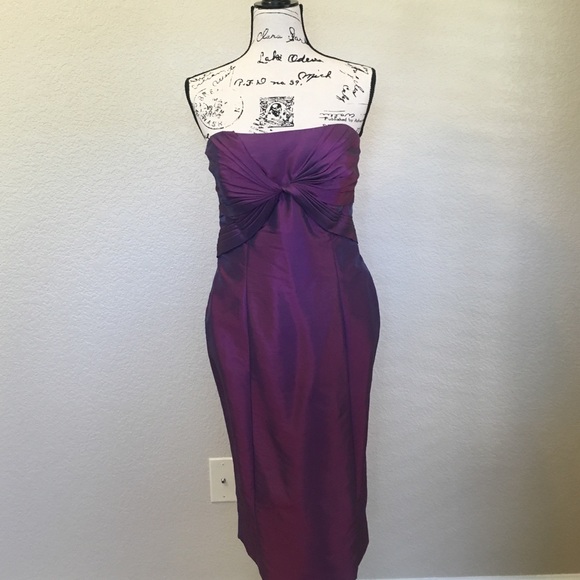 stunning iridescent purple dress w giant bow back - Picture 4 of 4